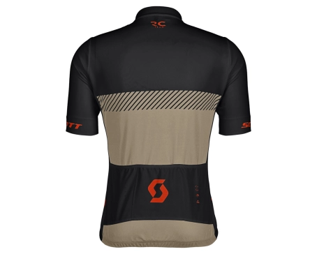 Maillot manches courtes Homme RC TEAM Rouge Mars/Beige Toast